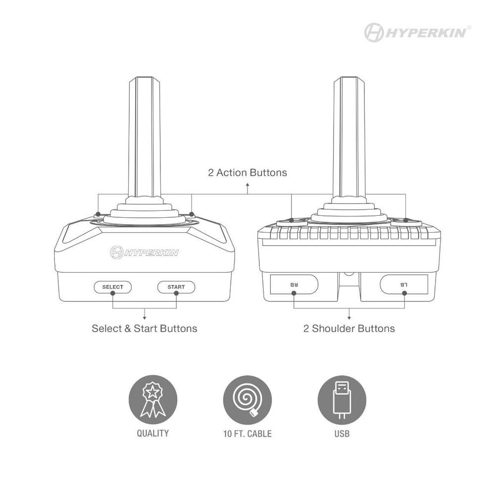 Used Hyperkin Trooper 2 Premium Controller For PC/ Mac/ Raspberry Pi