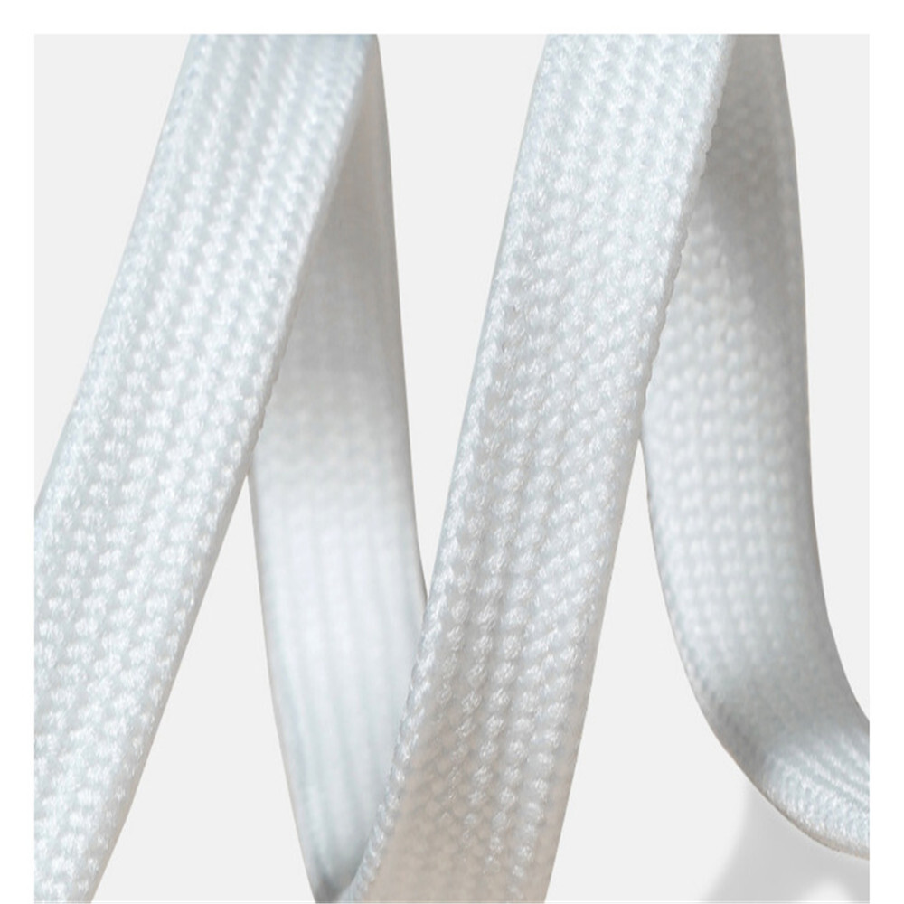 4pcs Polyester 120cm Double-Layer White Shoelaces Versatile Small White Shoes