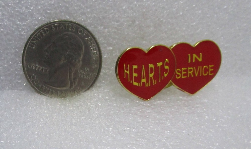 H.E.A.R.T.S. In Service Pin