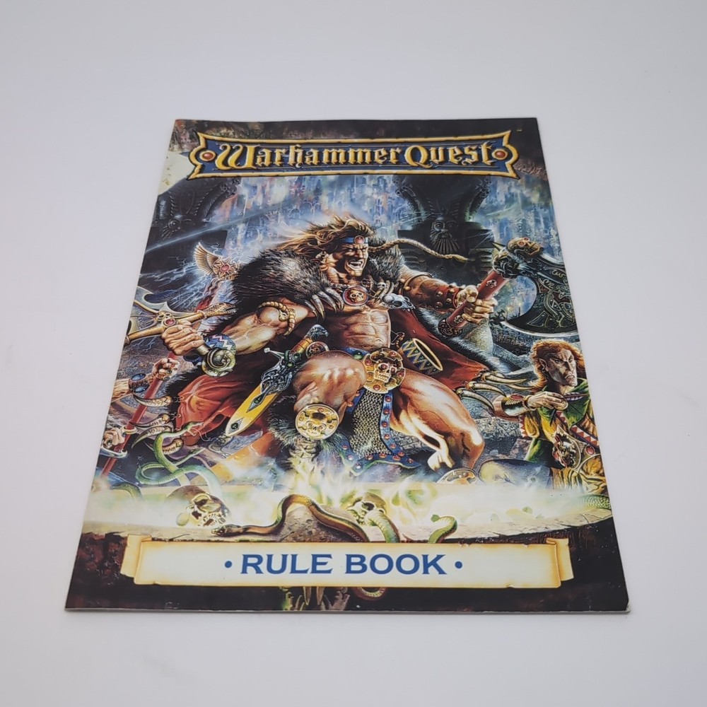 Vintage Warhammer Quest Rulebook - 1995 Games Workshop OOP EX Shape