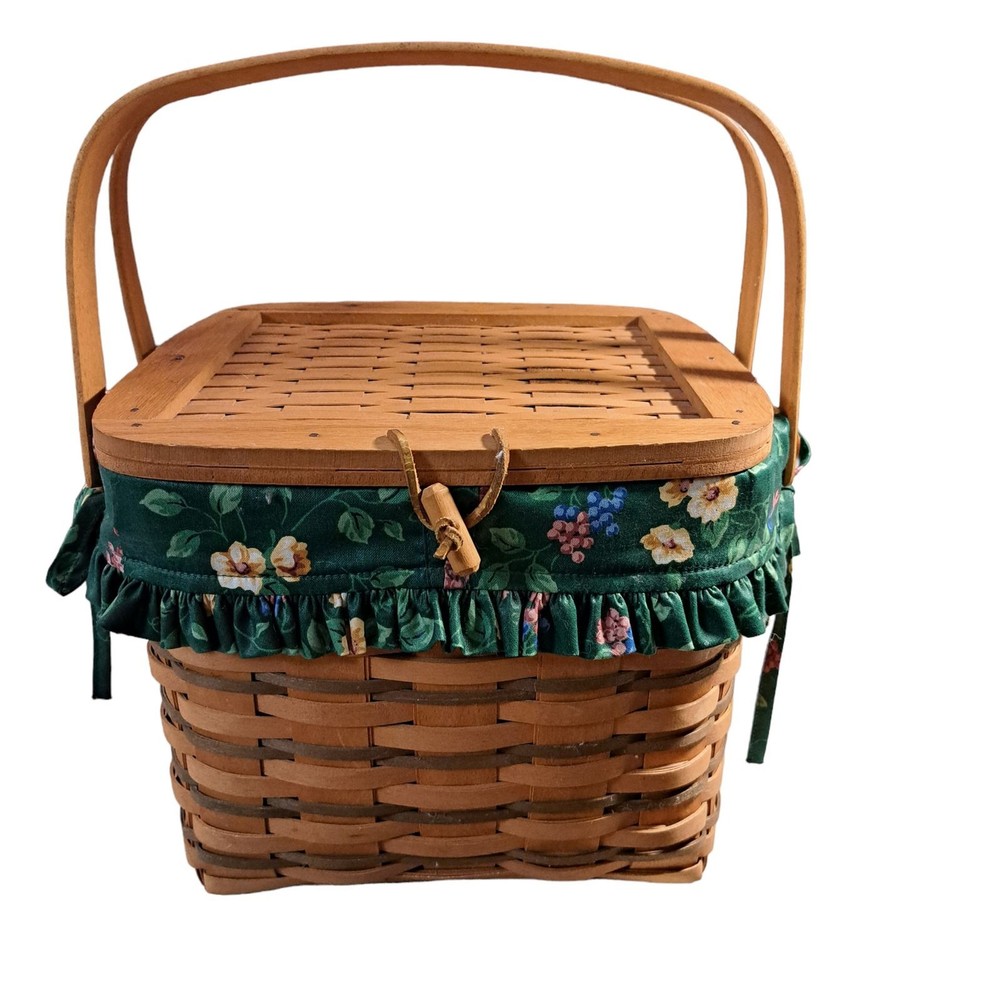 Longaberger 1992 Hostess Brown Remembrance Basket Set Medium