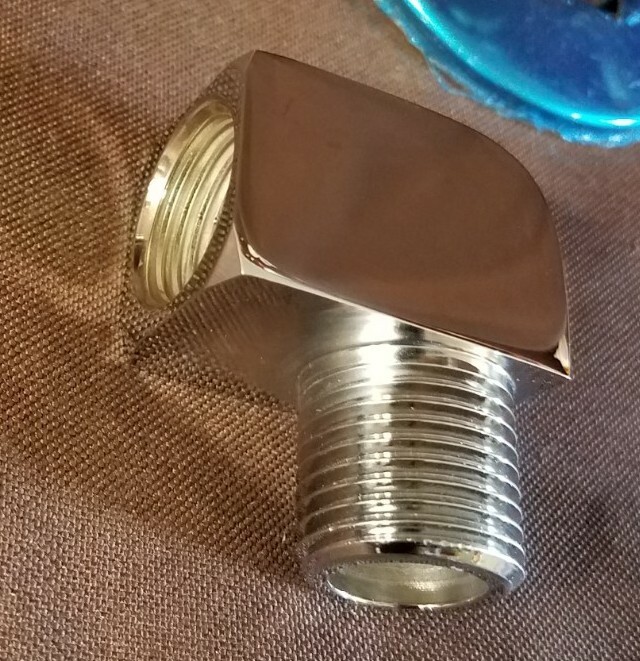 Shower Outlet Elbow Chrome With Wall Flange