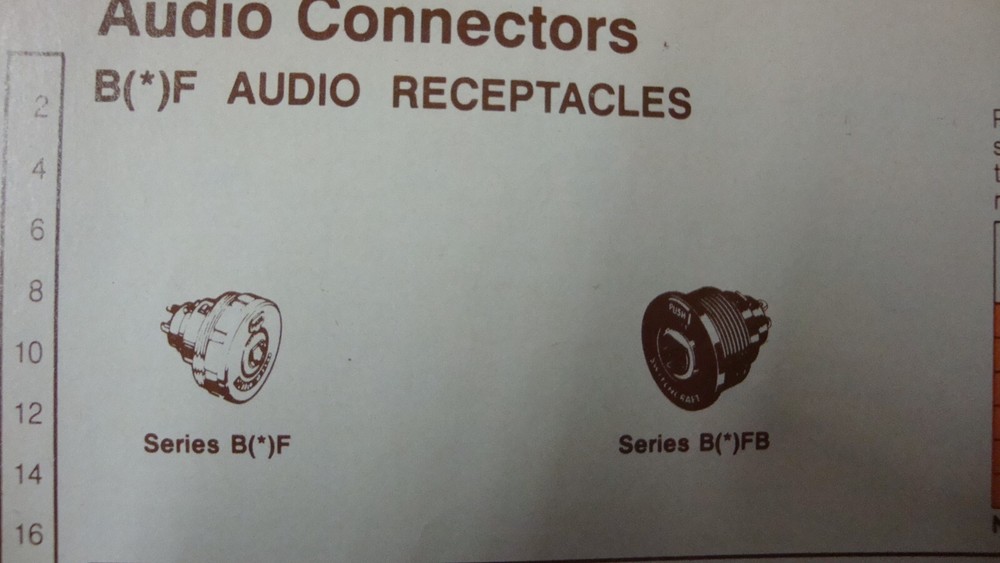 Switchcraft #B4F FEMALE PANEL MOUNT 4 PIN MICROPHONE JACK