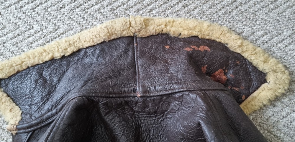 WW2 Original Flying Jacket Shearling Sheepskin Leather