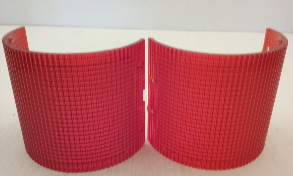 FEDERAL SIGNAL K8447014A-03 RED STACK LIGHT LENS 3.25X3.93IN NNB
