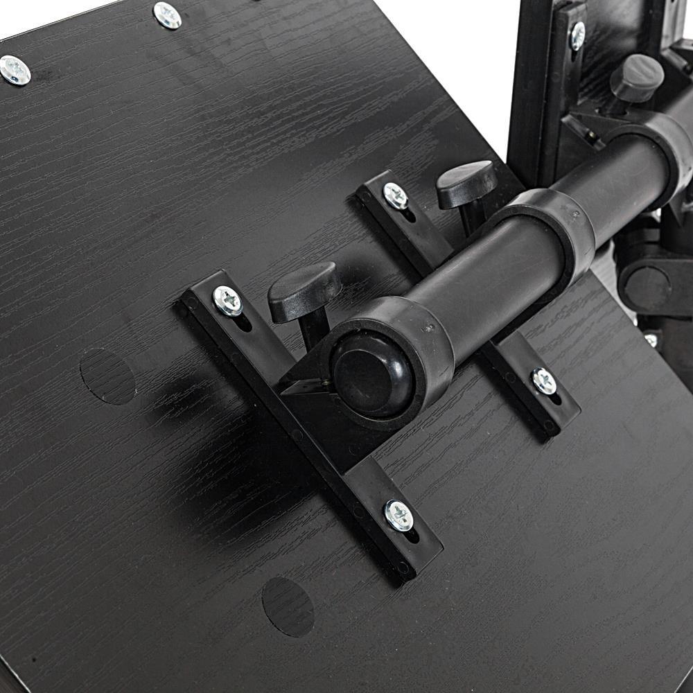 Height Adjustable Mobile Laptop Table Small Rolling Standing Desk for Sofa Bed