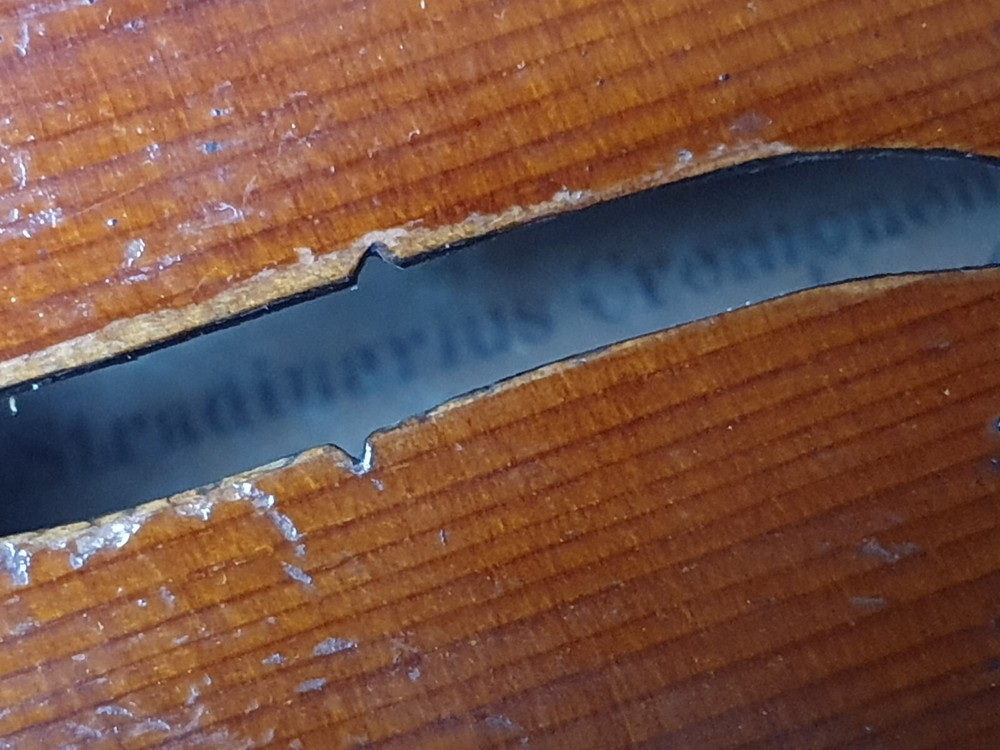 nice, old German 4/4 Violin "Stradivarius" Nicely flamed back!