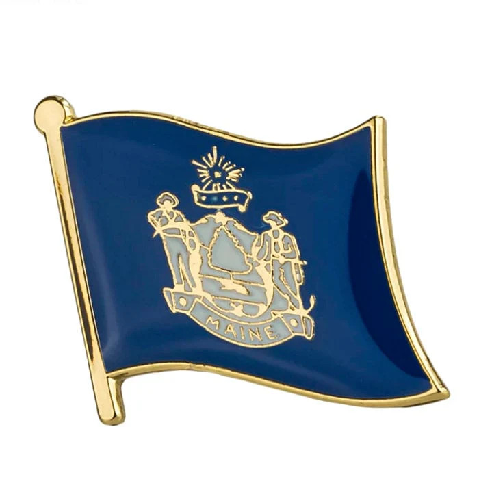 Maine State Flag Lapel Pin