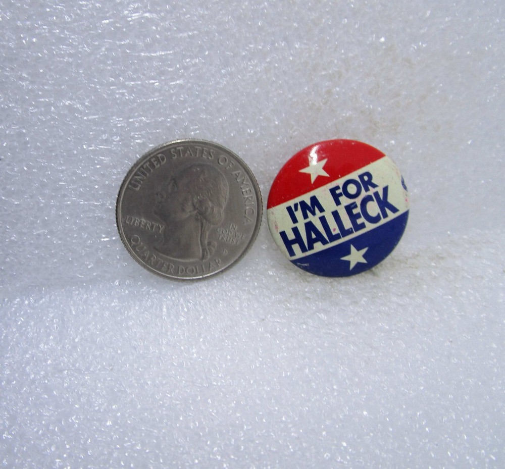 I'm For Hallack Political Button Pin