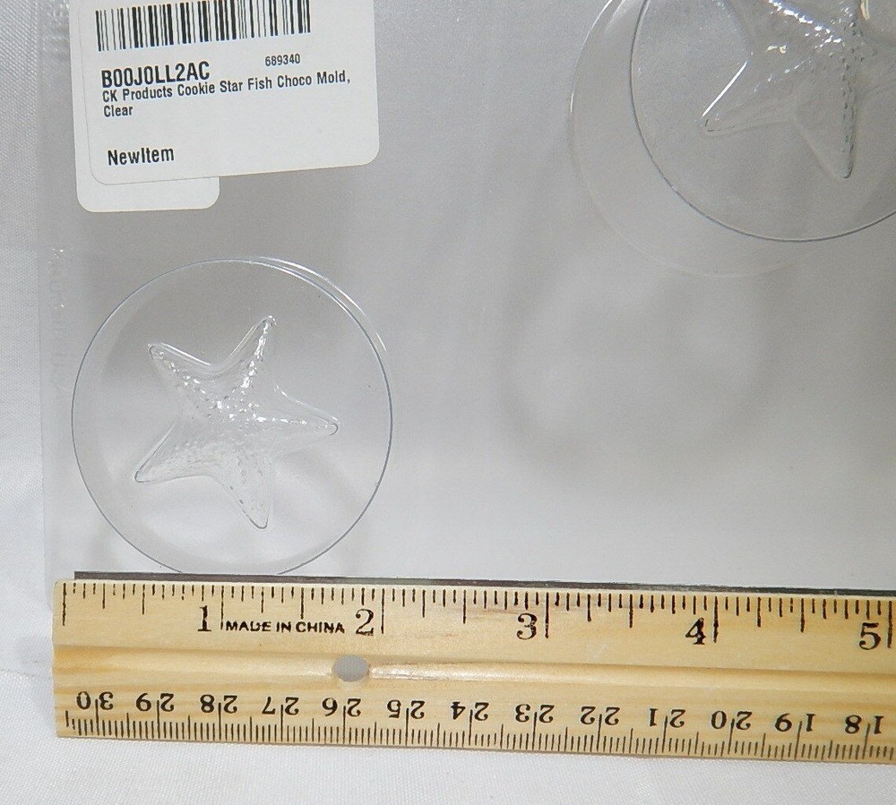 Star Fish Clear Chocolate Candy Mold TF