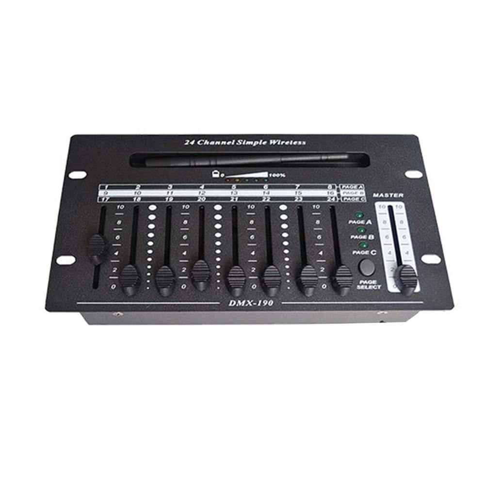 wireless 24 channel 2.4G dmx 512 controller battery console for dj stage light
