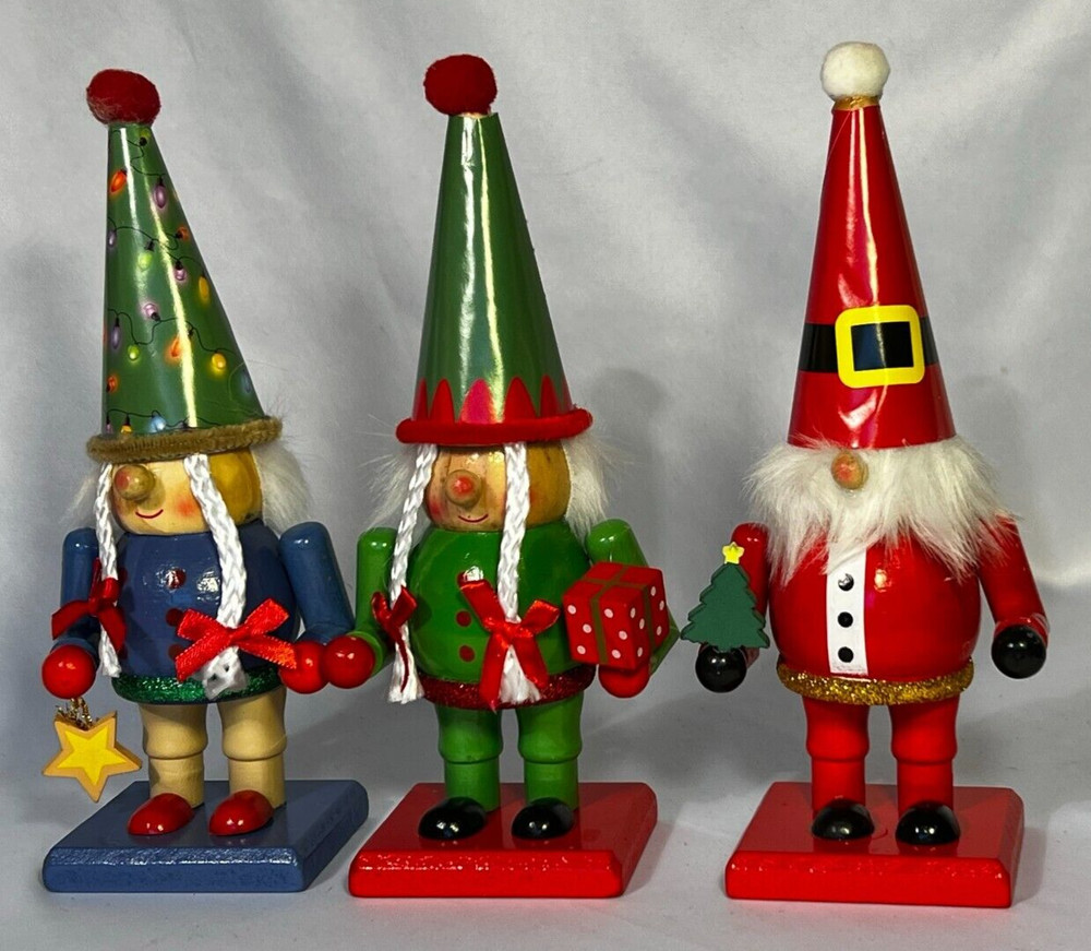 CHRISTMAS ELF GNOME NUTCRACKER~Present*Hat