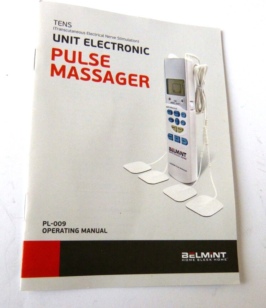 Belmint TENS Unit Electronic Pulse Massager Model 129F EUC