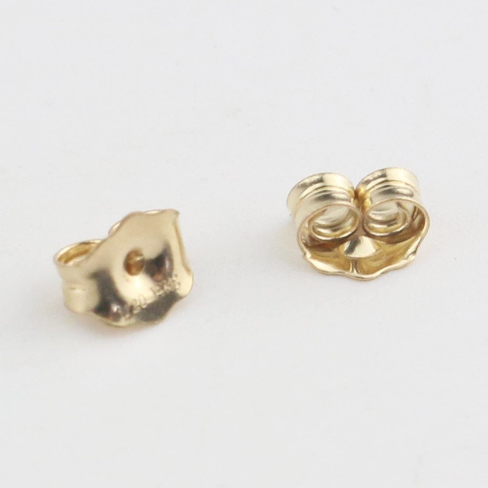 3 Pairs 14K Gold Earring Backs Replacement Ear Locking for Stud Earrings