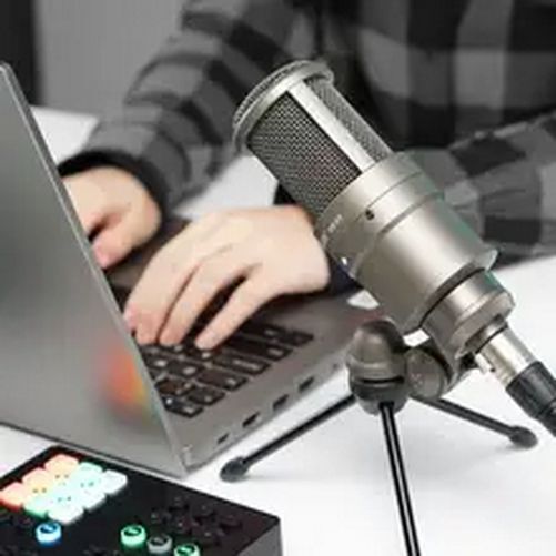 Studio Microphone/Recording Microphone, Condenser Microphone with Windpr