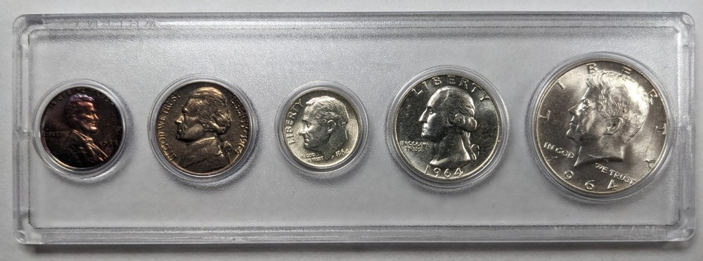 1964 US Mint 5 Coin Set