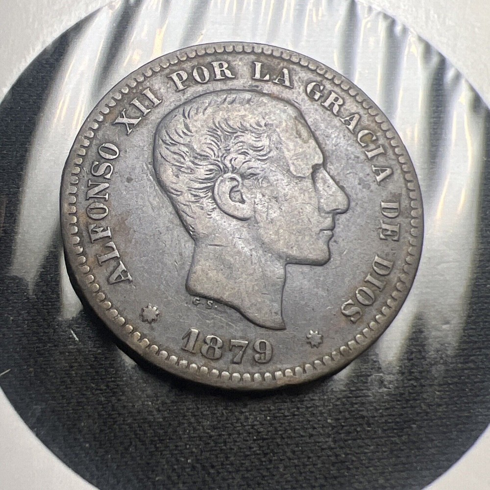 1879 Spain 5 Centimos X1693