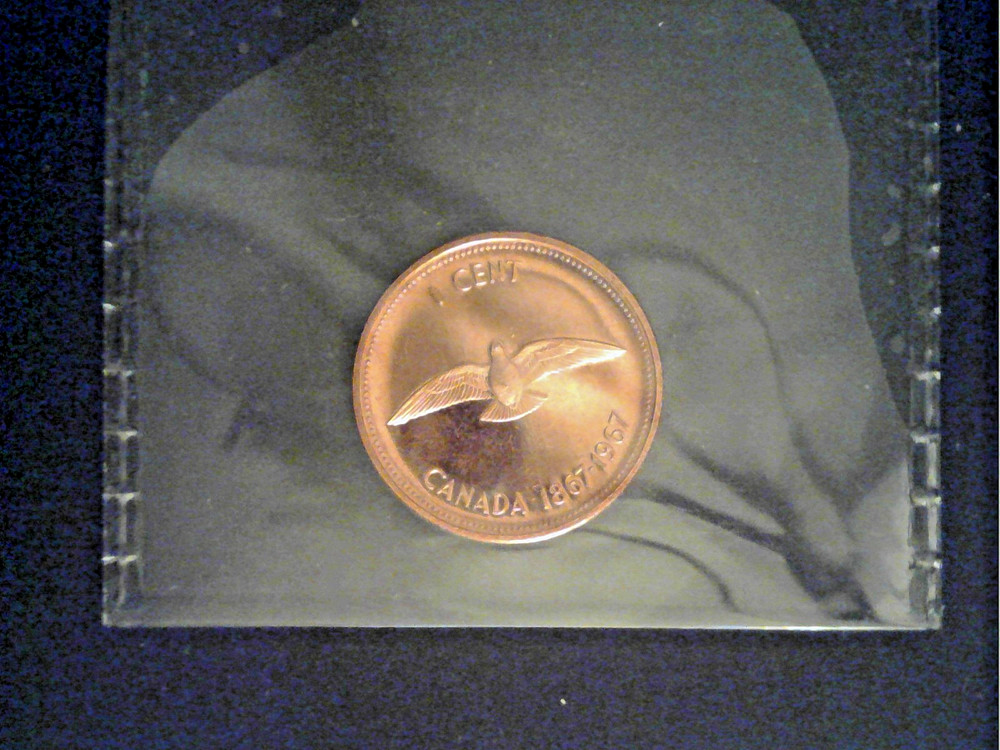 1967 Canada PL One Cent Coin