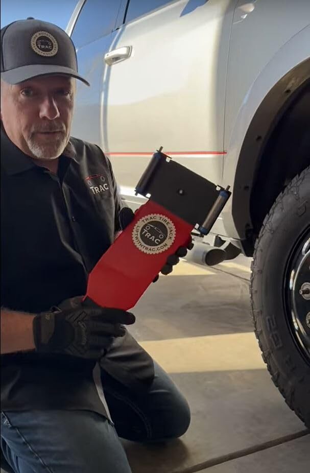 TRAC Tire Jack Tool with Roller Plate