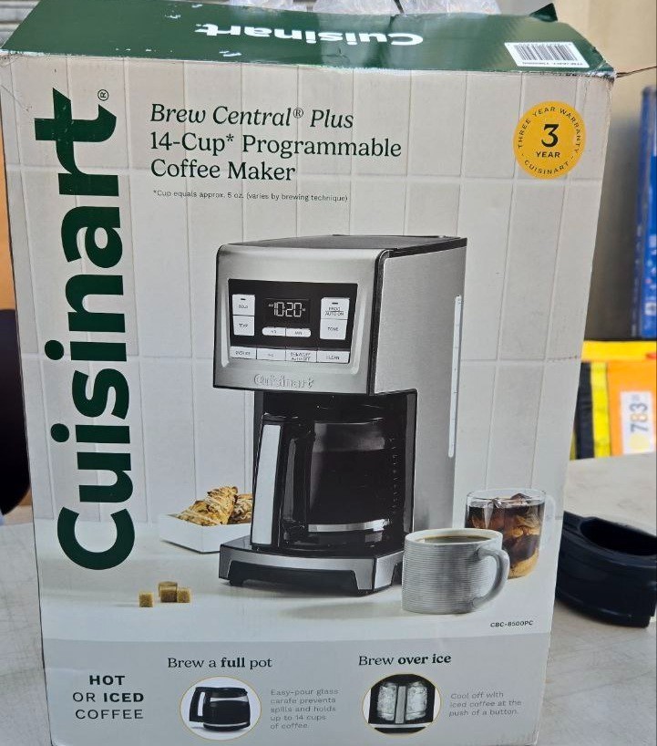 Cuisinart CBC-8500PC 12-Cup Coffee Maker Open box – New (inspected)