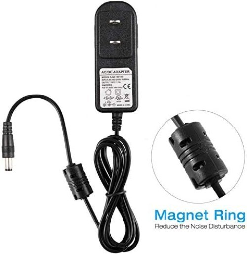 Versatile 18V 1A Guitar Power Supply - Includes Cables & Clips for Organization