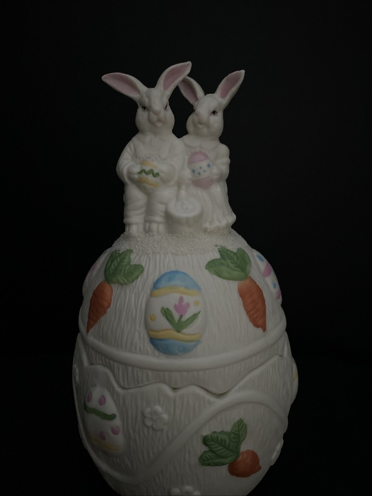 Bunny Egg Covered Candy Box By World Bazaar Jade Collection