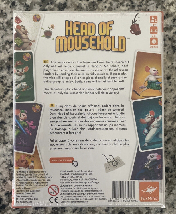 Head Of Mousehold Card Game