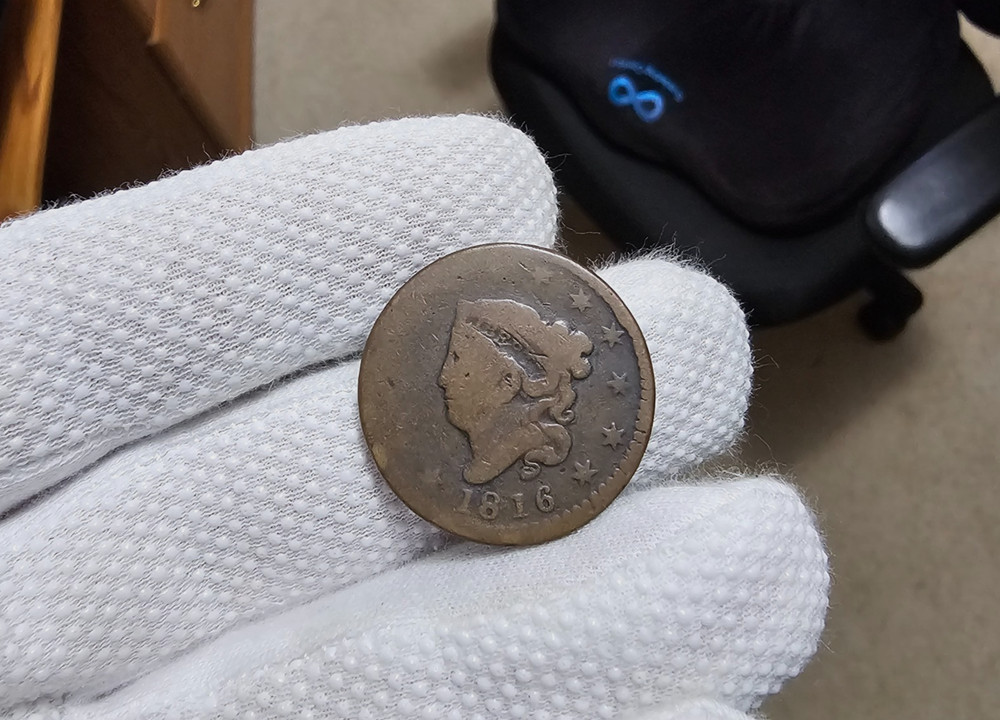 1816 Large Cent N.2 Completely Rotated Reverse Rare Error Coin