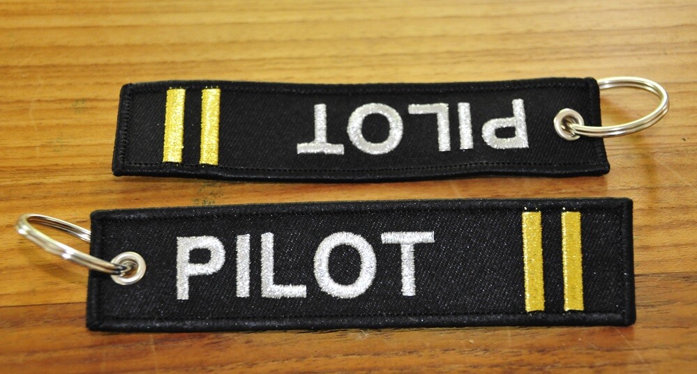 PILOT II keychain keyring bagage tag