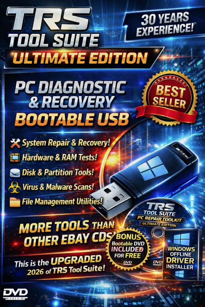 Bootable Windows Repair USB & DVD | PC Startup & Boot Recovery, Disk Diagnostic