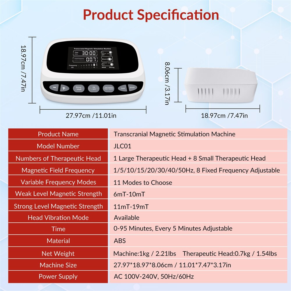 rTMS Brain Stimulator Machine Cognitive Therapy for Anxiety Depression Stroke