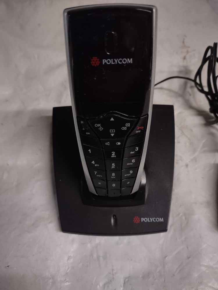 Polycom KIRK 2010 DECT Wireless Handset w/ Charging Base & Power Supply Included