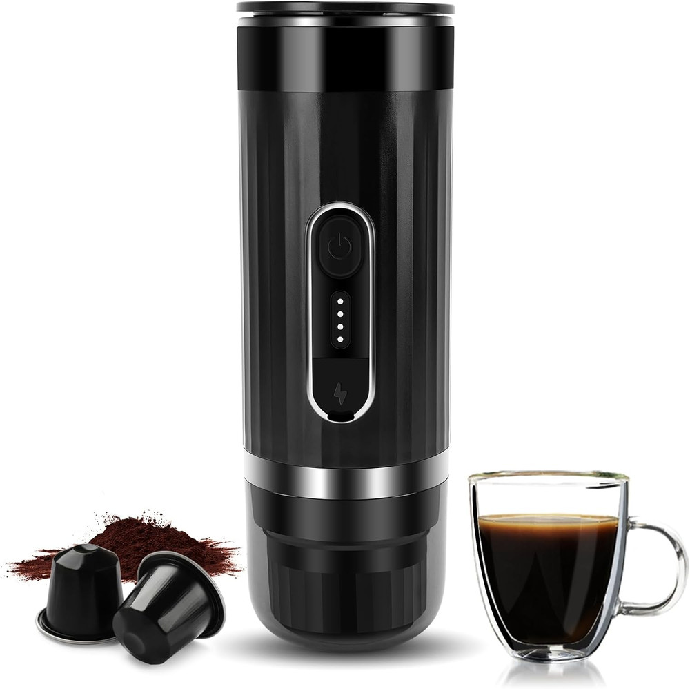 Portable Self-Heating Travel Espresso Maker with USB-C Connection