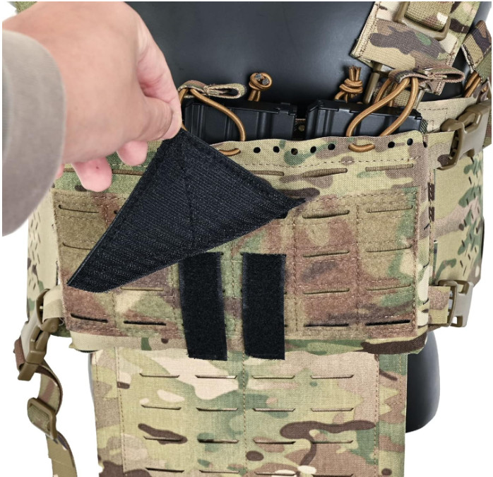 2Pack Molle Patch Panel Hook&Loop Adapter Panel for DIY Patch Badges Tactical...