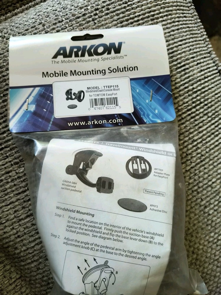ARKON TTEP115 TomTom EasyPort WINDSHIELD Dash Mount