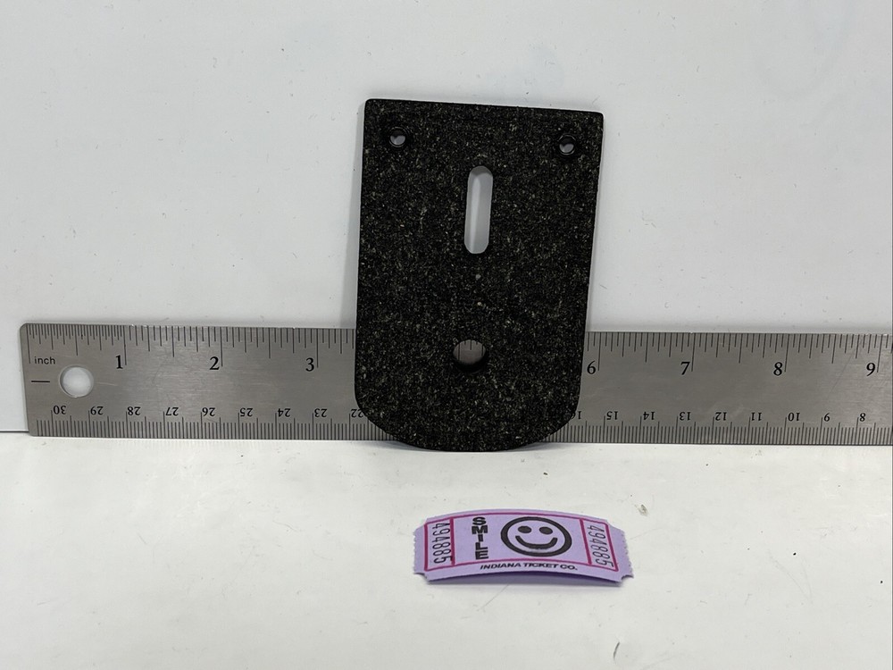 Jay-Pee Square Black Leather Badge Holder Backer 4885