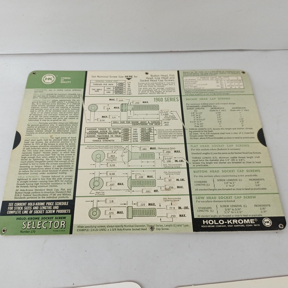 Vintage Engineer Conversion Data Chart Mixed Lot