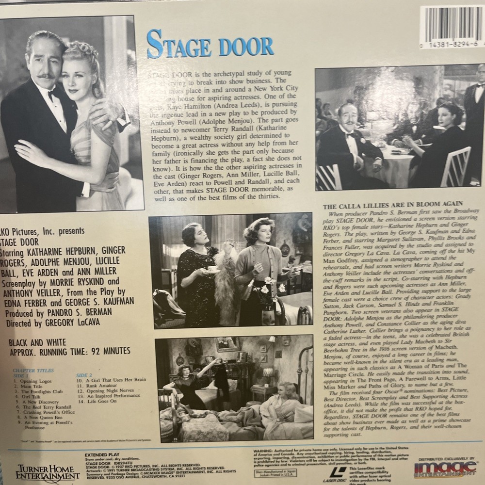 Stage Door (Laserdisc) (location 1)