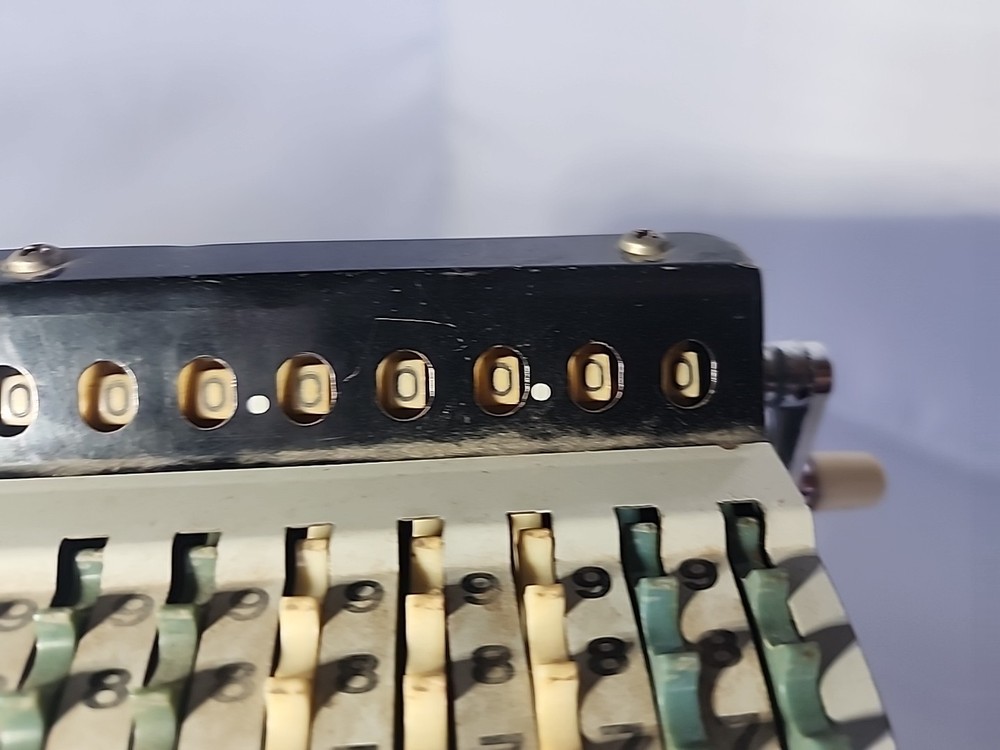 Vintage Sumit Manual Wheeled Calculator Adding Machine (Video)