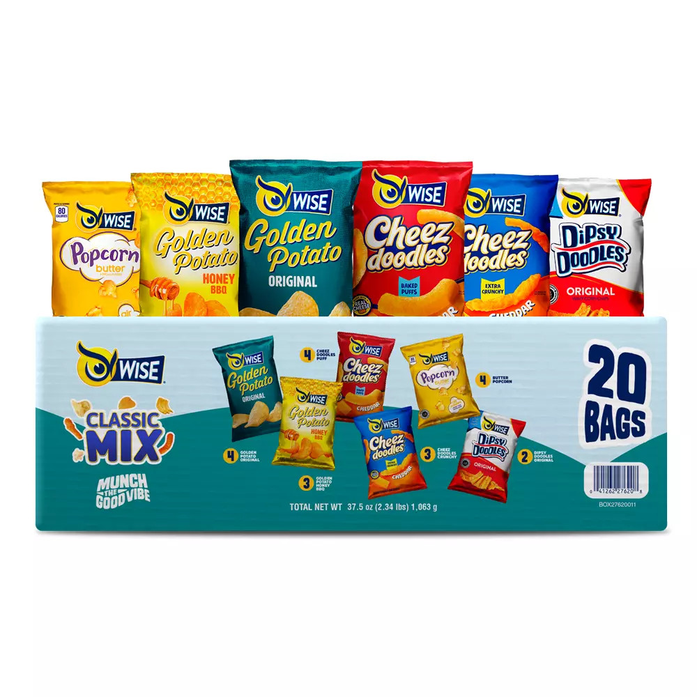 Wise Snacks Classic Mix 20 Variety Pack