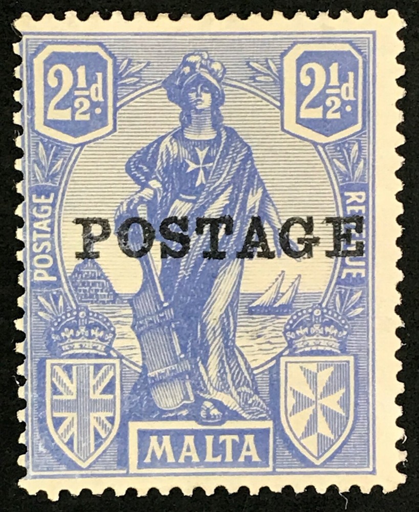 Malta - SG #148  2-1/2d - Slight gum disturbance