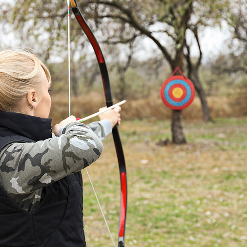 VEVOR 20" Archery Target Outdoor Arrow Target Solid Straw Target Shooting Bow