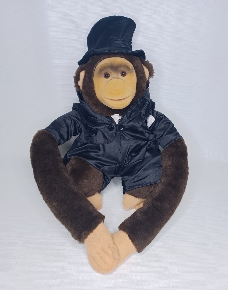 RUHOF Plush Monkey Hand Puppet Squeaks 2024
