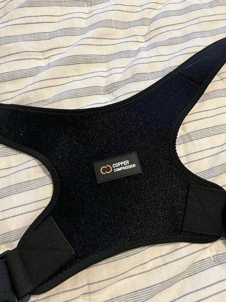 Copper Compression Posture Corrector Lightweight Breathable Flexible Brace L/XL