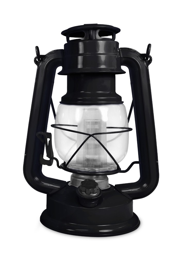 North Point Vintage LED Lantern with Dimmer Switch - Black Chimney Soot