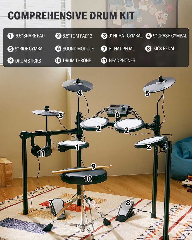 Donner DED-70 Electric Drum Set