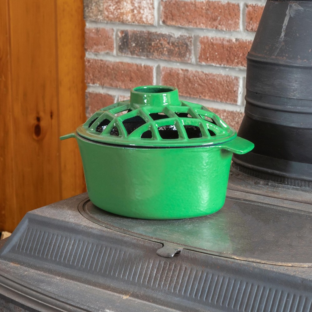 Green Lattice Top Steamer