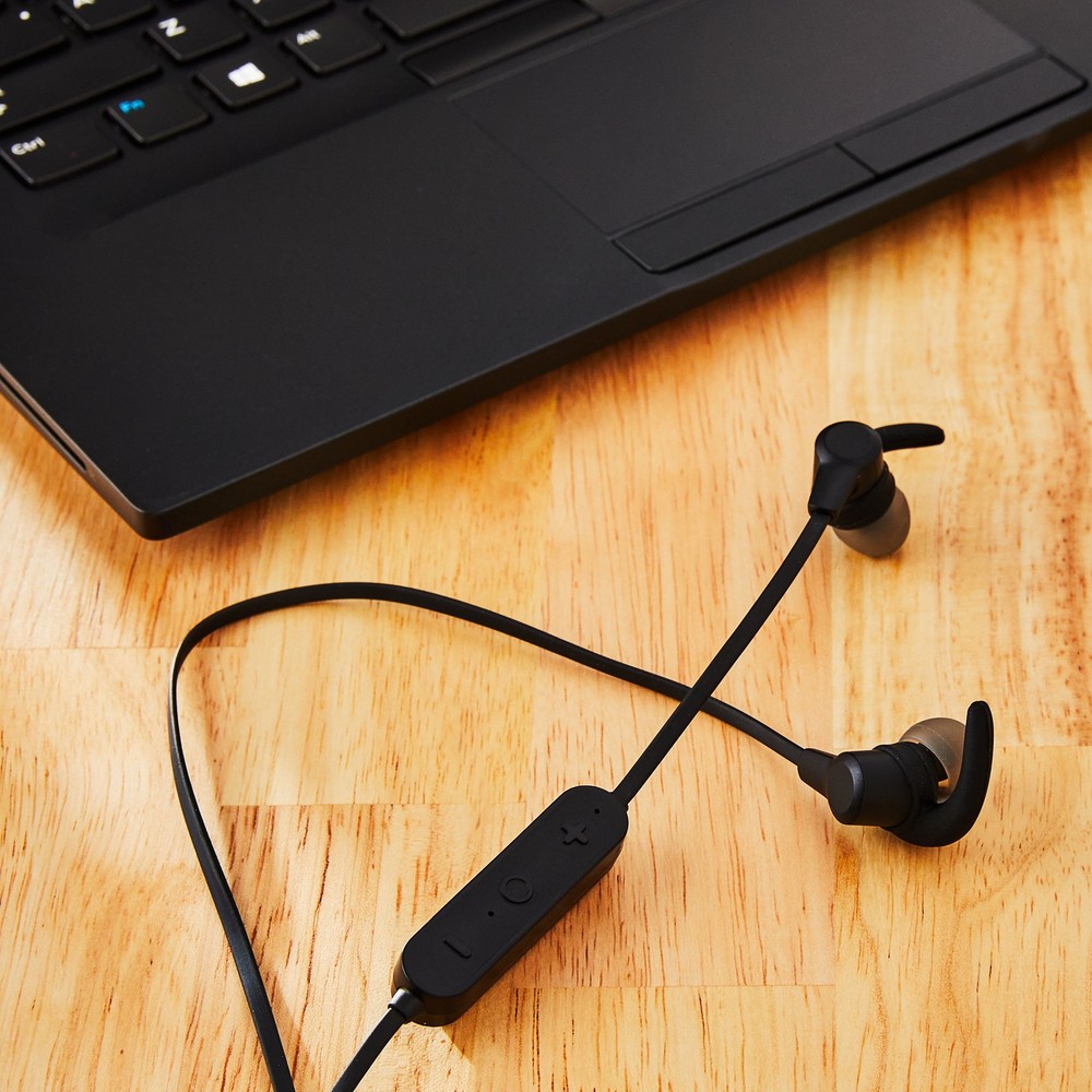 onn Wireless Earphones, Bluetooth Black