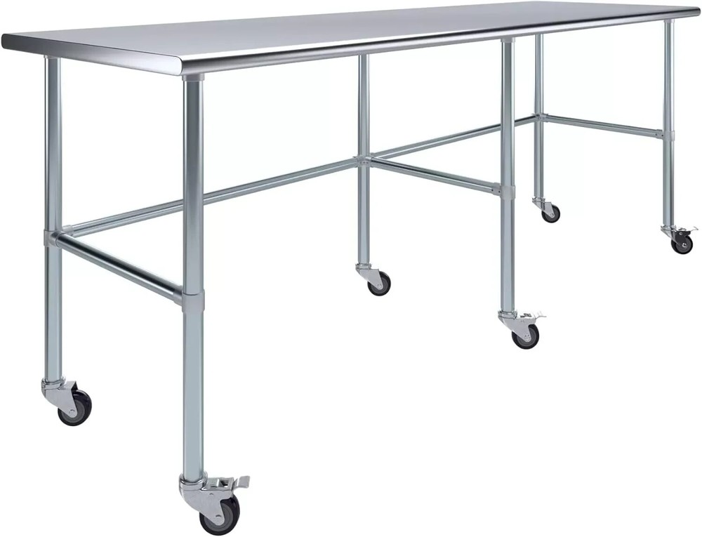 36"x30" Stainless Steel Kitchen Prep & Work Table, NSF Certified, Open Base