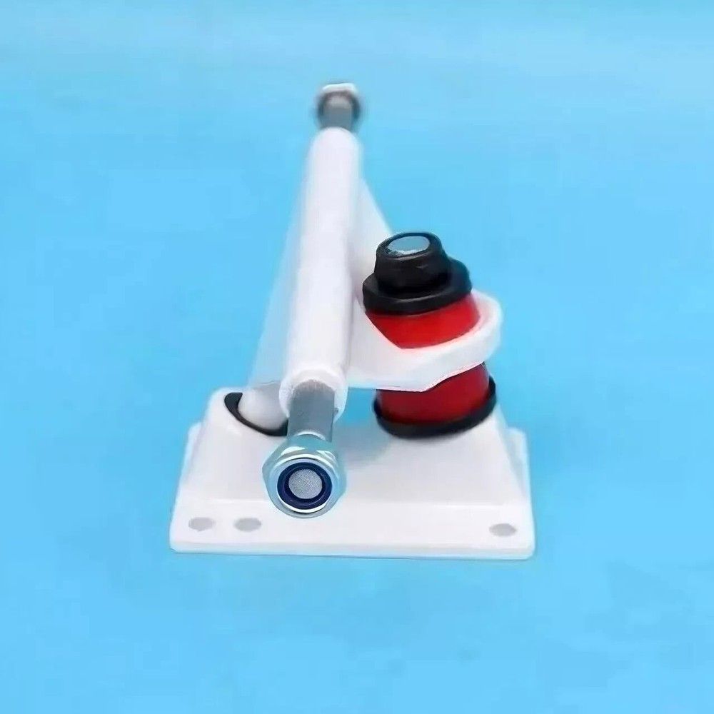 1 Pieces Skateboard Trucks White Set